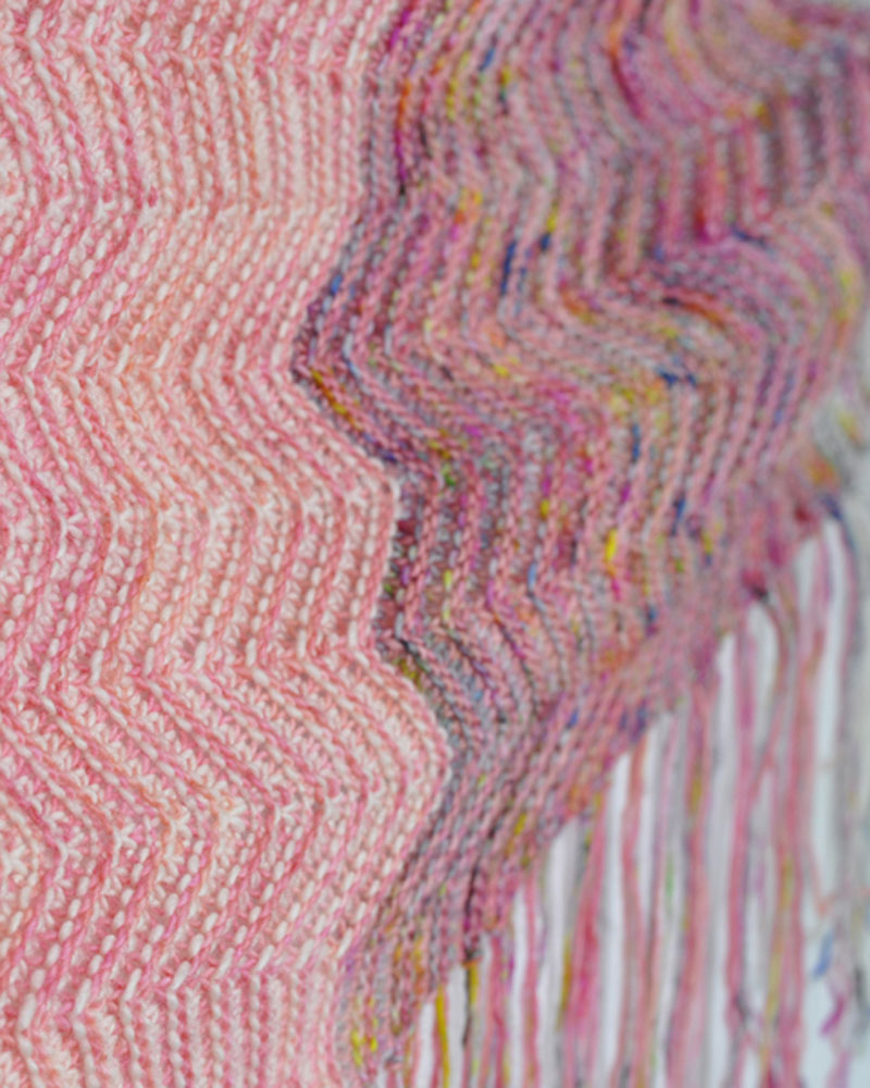 Chevron Fringe Shawl