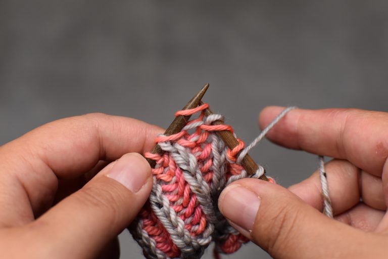 Step 2: Slip the next stitch purl-wise.