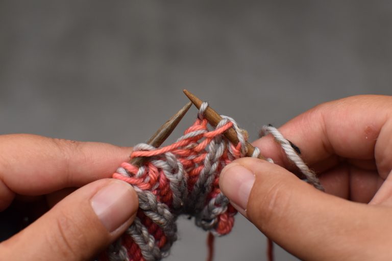 Step 2: Knit the next stitch.